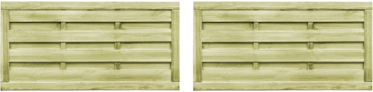 vidaXL Wooden Garden Gate 75cm x 1.5m 2 Pieces