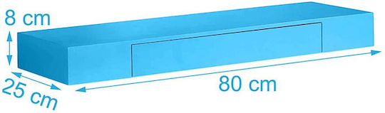 Ράφι Μπλε 80x25x8εκ.