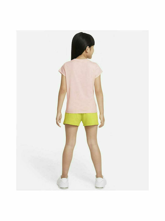 Nike Παιδικό Σετ με Σορτς Καλοκαιρινό για Κορίτσι 2τμχ Ροζ