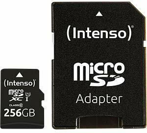 Intenso Class Performance microSDXC 256GB Class 10 U1 UHS-I με αντάπτορα