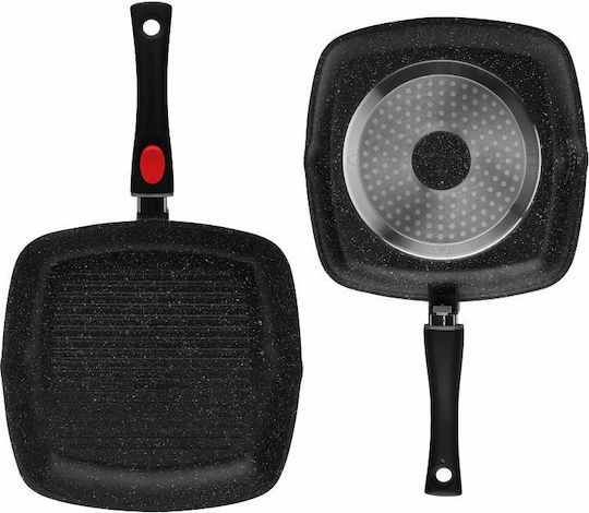 Edenberg Grill With Lid made of Aluminum with Stone Coating 28cm