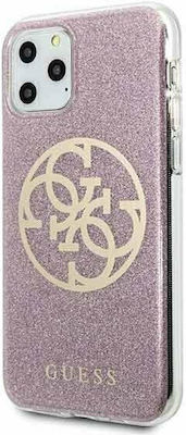 Guess 4G Glitter Plastic Back Cover Pink (iPhone 11 Pro)