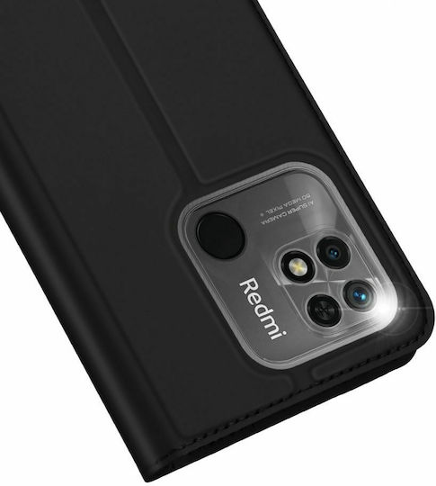 Dux Ducis Skin Pro Книга Изкуствена кожа Черен (Redmi 10C)