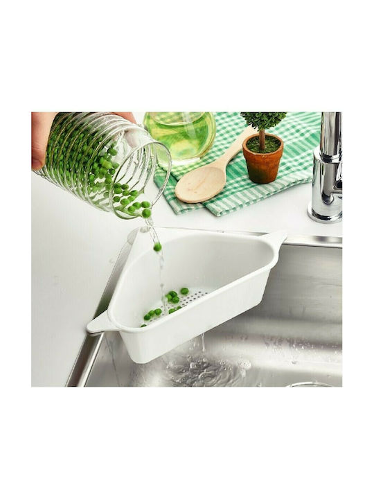 TnS Sponge Holder from Plastic in White Color 8cm