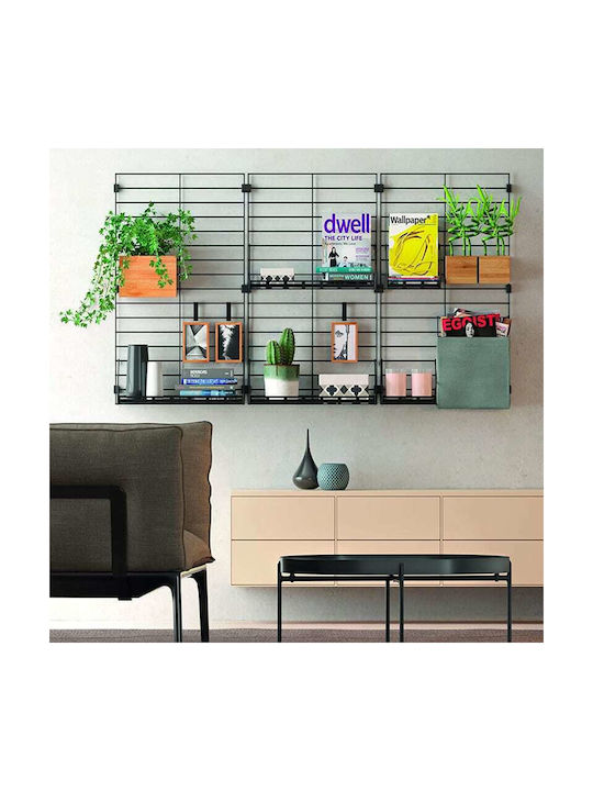 Metaltex Pendant Mural Shelf Bamboo 10x15x8cm Beige