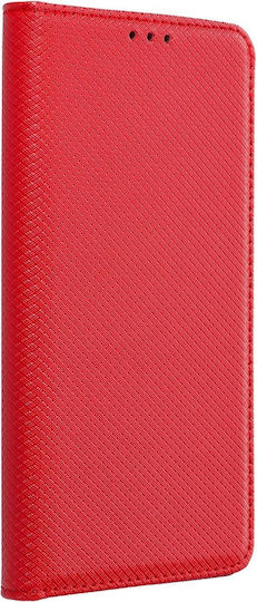 Smart Book Synthetic Leather Red (Galaxy S22 Ultra)