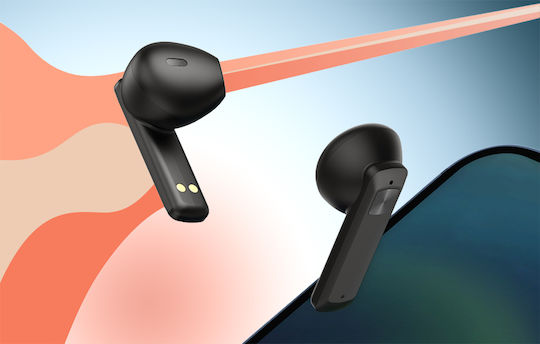 BlitzWolf BW-FPE1 In-ear Bluetooth Handsfree Ακουστικά με Αντοχή στον Ιδρώτα και Θήκη Φόρτισης Μαύρα