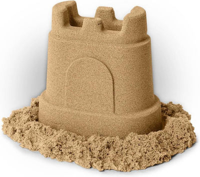 Spin Master Joc de construcție cu nisip Kinetic Sand SandCastle Single Container Brown pentru copii de 3++ ani