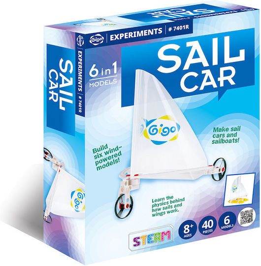 Gigo Plastic Construction Toy Sail Car for Children 8+ years old+ Years
