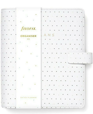 Filofax Moonlight Pocket Weekly Organizer White