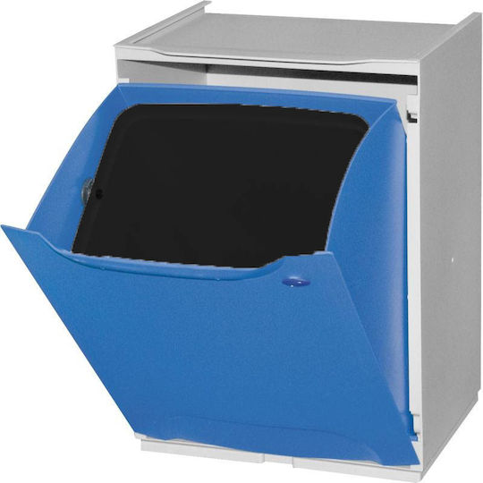 ArtPlast Abfalleimer Recycling Kunststoff Blau 66Es 1Stück