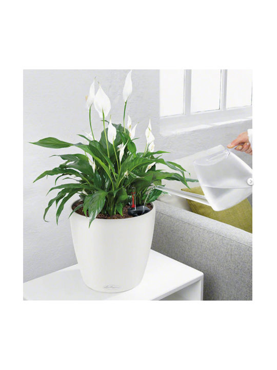 Lechuza Classico Color 28 Flower Pot Self-Watering 27.5x26cm in White Color 13190