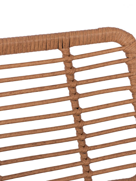 Scaun Bar Exterior Rattan Allegra Cu Pernă Bej 46.5x55x117.5cm