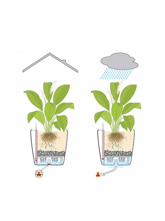 Lechuza Classico Self-watering Pot Plastic 21.5x21.5x20cm.