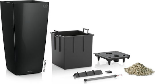 Lechuza Cubico Premium Самополивен Саксия Пластмаса 39.5x39.5x75.5см.