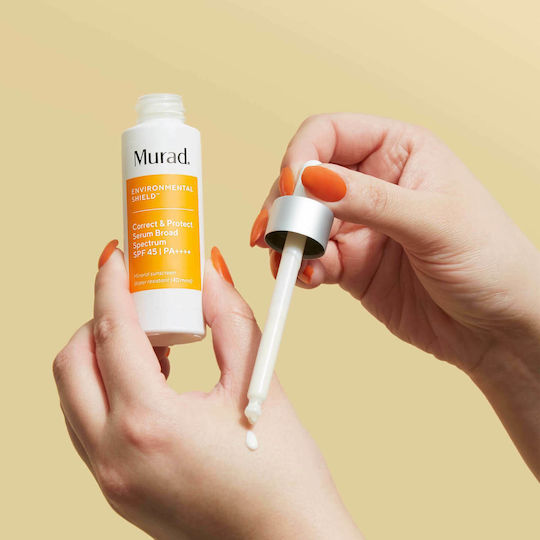 Murad Exclusive Correct Protect Broad Moisturizing & Anti-aging Serum Face SPF45 with Niacinamide for Radiance & Dark Spots 30ml
