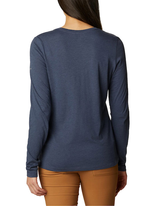 Columbia Hidden Heaven Women's Long Sleeve Blouse Navy Blue