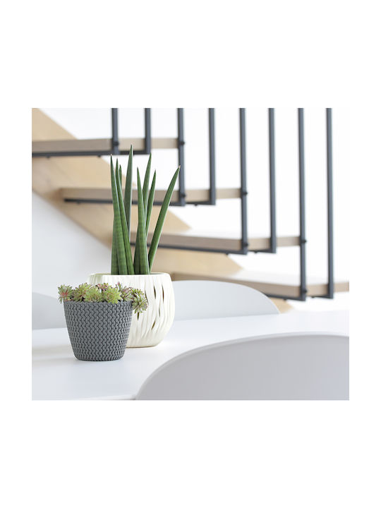 Prosperplast Splofy Γλάστρα Πλαστική Πράσινη 25.9x25.9x22εκ.