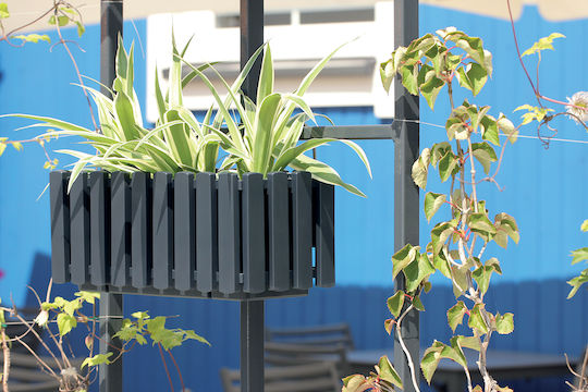 Prosperplast Boardee Fence W Ζαρντινιέρα Πλαστική Γκρι 38x18x16.2εκ.
