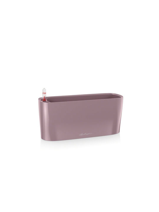 Lechuza Delta Pastel Violet HighGloss Αυτοποτιζόμενη Ζαρντινιέρα Πλαστική Ροζ 40x14.6x18εκ.