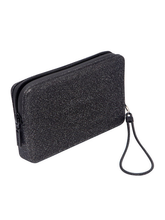 Toiletry Bag in Black color 17cm