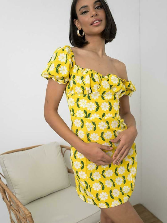 Sommer Mini Kleid Blumen