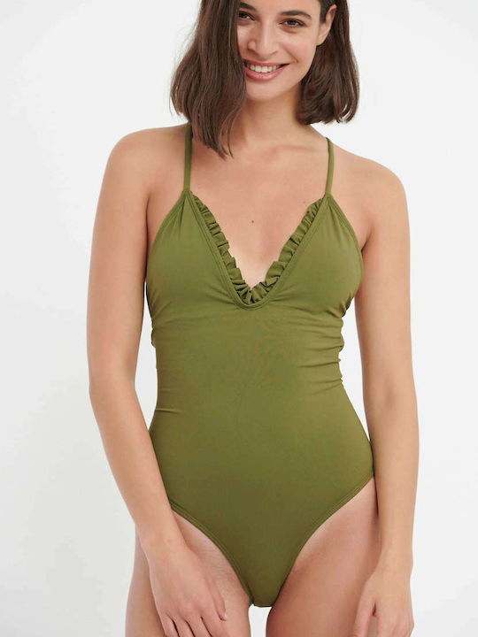 Green One Piece Swimsuit
