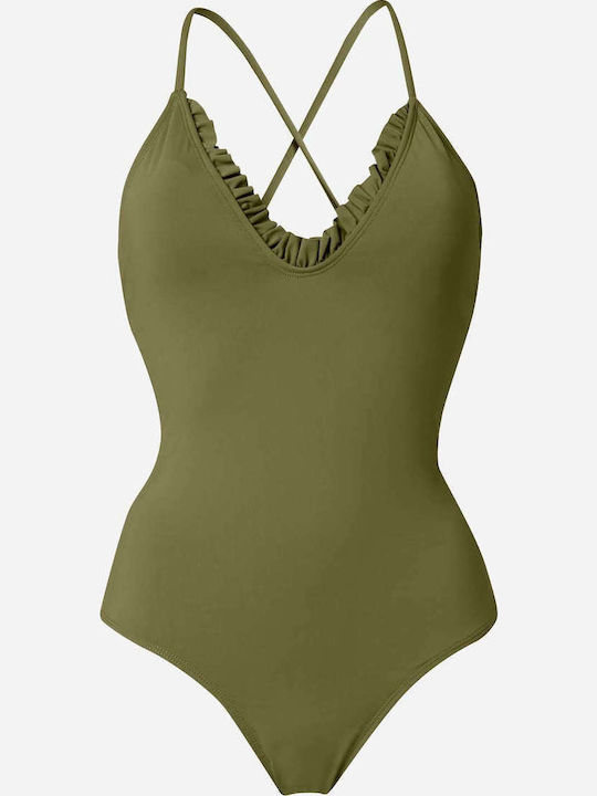 Green One Piece Swimsuit