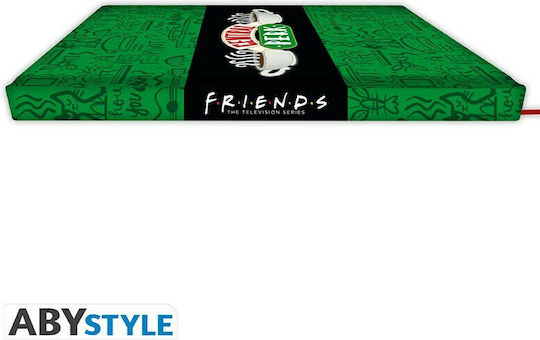 Abysse Friends Σημειωματάριο A5 180 Φύλλων με Σκληρό Εξώφυλλο Πράσινο