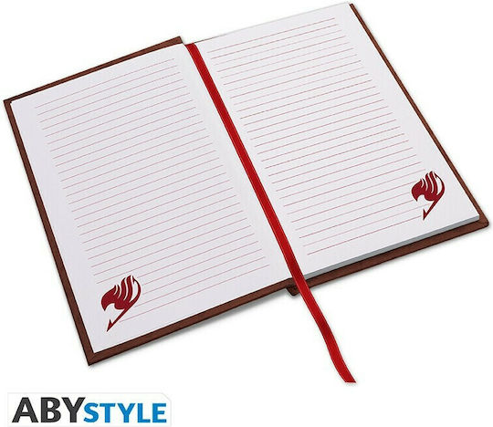 Abysse Fairy Tail Παιδικό Σημειωματάριο A5 90 Φύλλων Ριγέ Καφέ