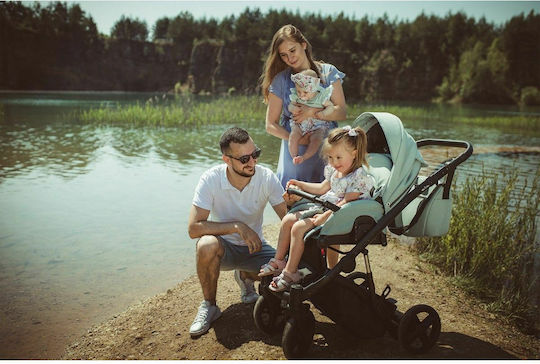 Milu Kids Atteso Бебешка количка 2 в 1 Aqua 10.7кг