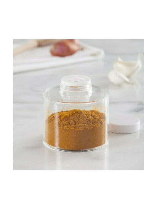 Factory Plastic Tabletop Rotating Spice Rack Spice Tower Carousel Jar Transparent 12pcs