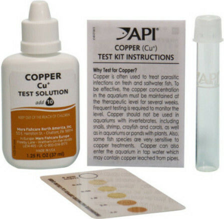 API Τest Νερού Ενυδρείου Copper Cu Test Θαλασσινού Νερού 90 test API