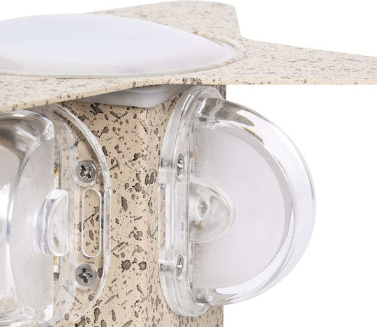 GloboStar Cina Iluminat Exterior Montat Pe Perete Spot Led Ip65 10w Cu Lumină Rgb Dublu Fascicul