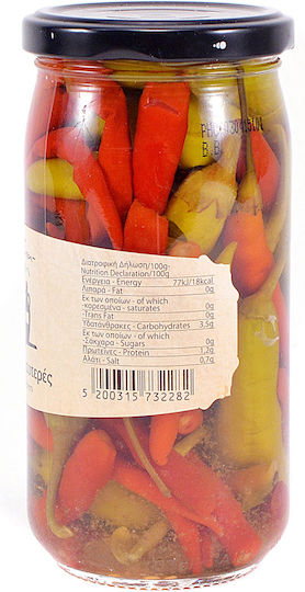 Μπάρμπα Γιάννη Πιπεριές Καυτερές 320gr