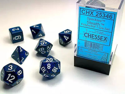 Chessex Speckled Polyhedral Zaruri Stealth 7buc 25346