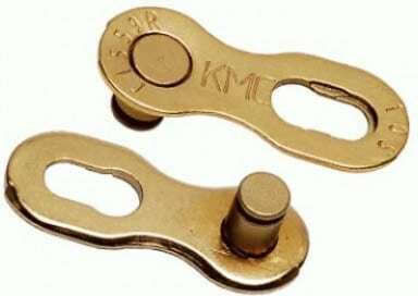 KMC Chain Missing Link 10 Gold Ασφάλεια Αλυσίδας Ποδηλάτου Ασφάλεια Αλυσίδας