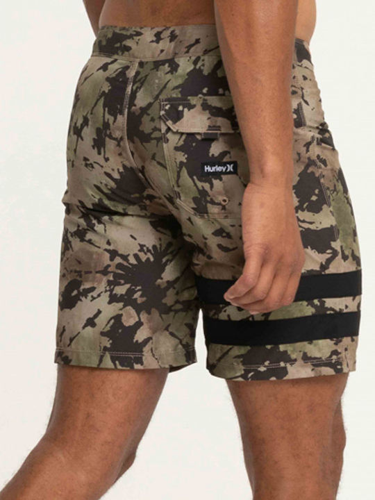 Hurley Block Party Herren Badehose Bermuda Brown