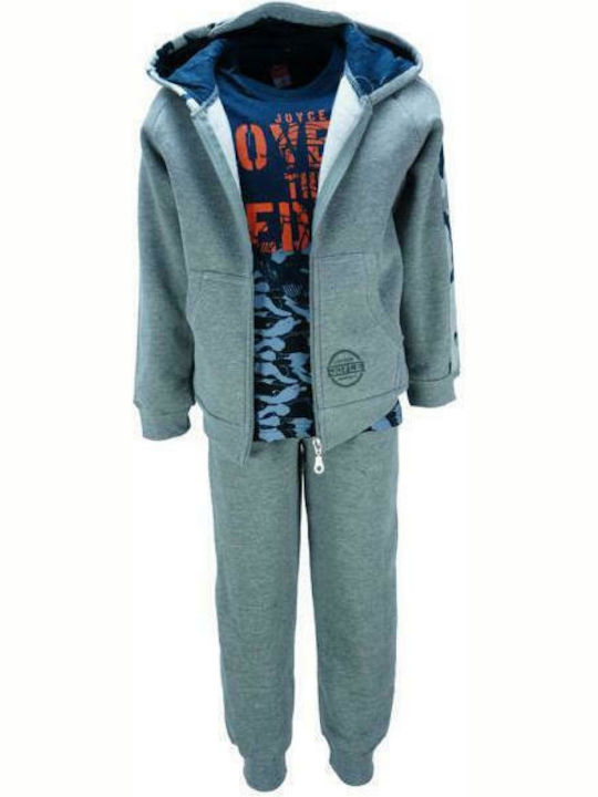 Joyce Kids Sweatpants Set Gray 2pcs