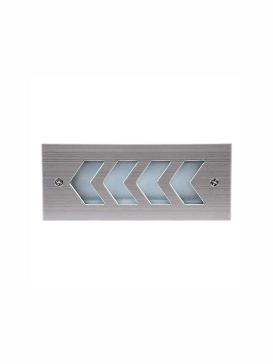 GloboStar Wandmontierte Außenbeleuchtung Deckenleuchte LED IP67 6W mit Warmweißem Licht 17x7x5.5cm