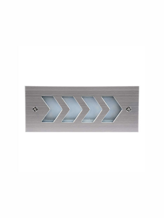 GloboStar Wandmontierte Außenbeleuchtung Deckenleuchte LED IP67 6W mit Kaltweiß Licht 17x7x5.5cm