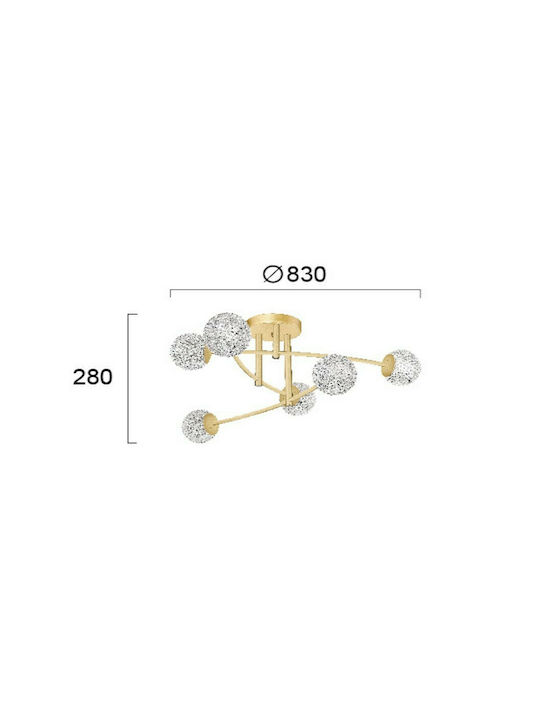 Viokef Diamond Πλαφονιέρα 83εκ. Viokef Diamond Πλαφονιέρα 83εκ.