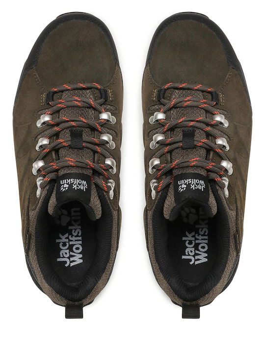 Jack Wolfskin Refugio Texapore Ανδρικά Ορειβατικά Παπούτσια Πράσινα