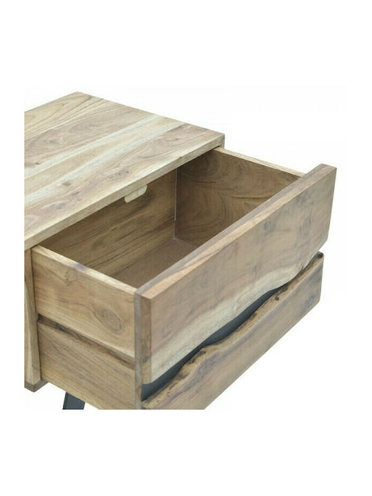 Imena Bedside Table of Solid Wood 45x35x56cm