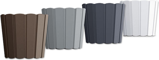 Prosperplast Boardee Basic Γλάστρα Πλαστική Γκρι 28.5x28.5x25.6εκ.