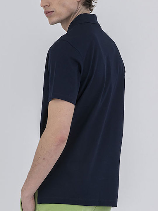 Paul & Shark Ανδρικό T-shirt Polo Navy Μπλε