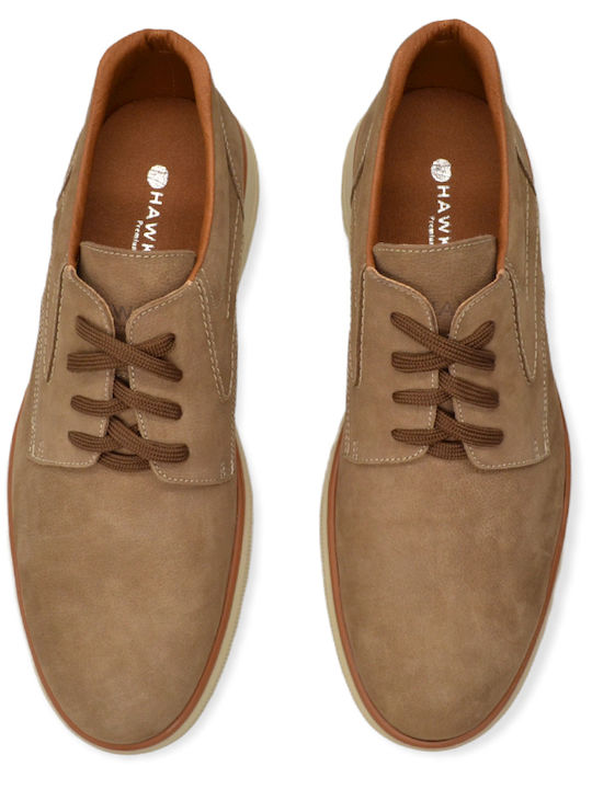 72224 Leder Herren Freizeitschuhe Beige