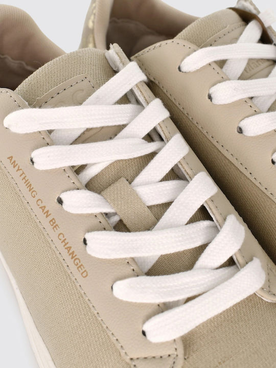 Marina Γυναικεία Flatforms Sneakers Μπεζ