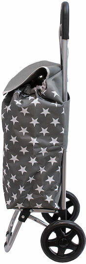Stars Shopping Trolley Gray 28x28x87.5cm