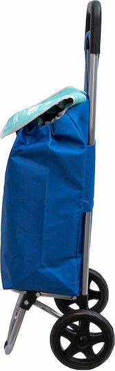 Shopping Trolley Blue-Blue 35x25x90cm